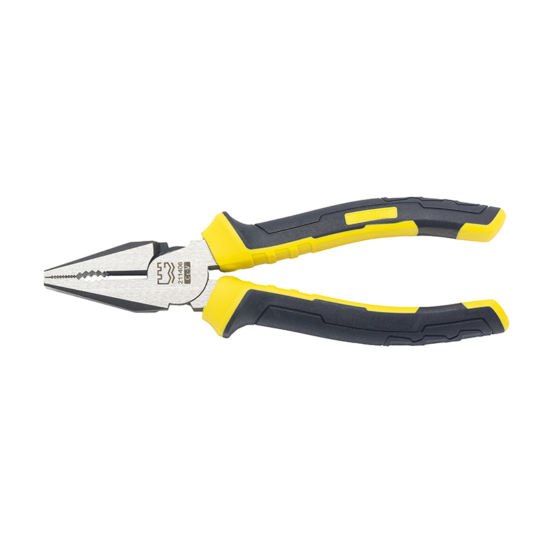 Great Wall Industrial-Grade German-Style Bi-Color Handle Combination Pliers，Labor-Saving