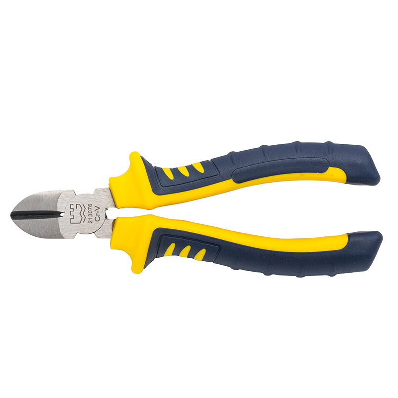 Great Wall Cr-V European-Style Bi-Color Handle Polished Diagonal Cutters Pliers